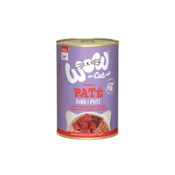 WOW Cat Adult 6 x 400 g Bœuf et dinde^ Nourriture Humide
