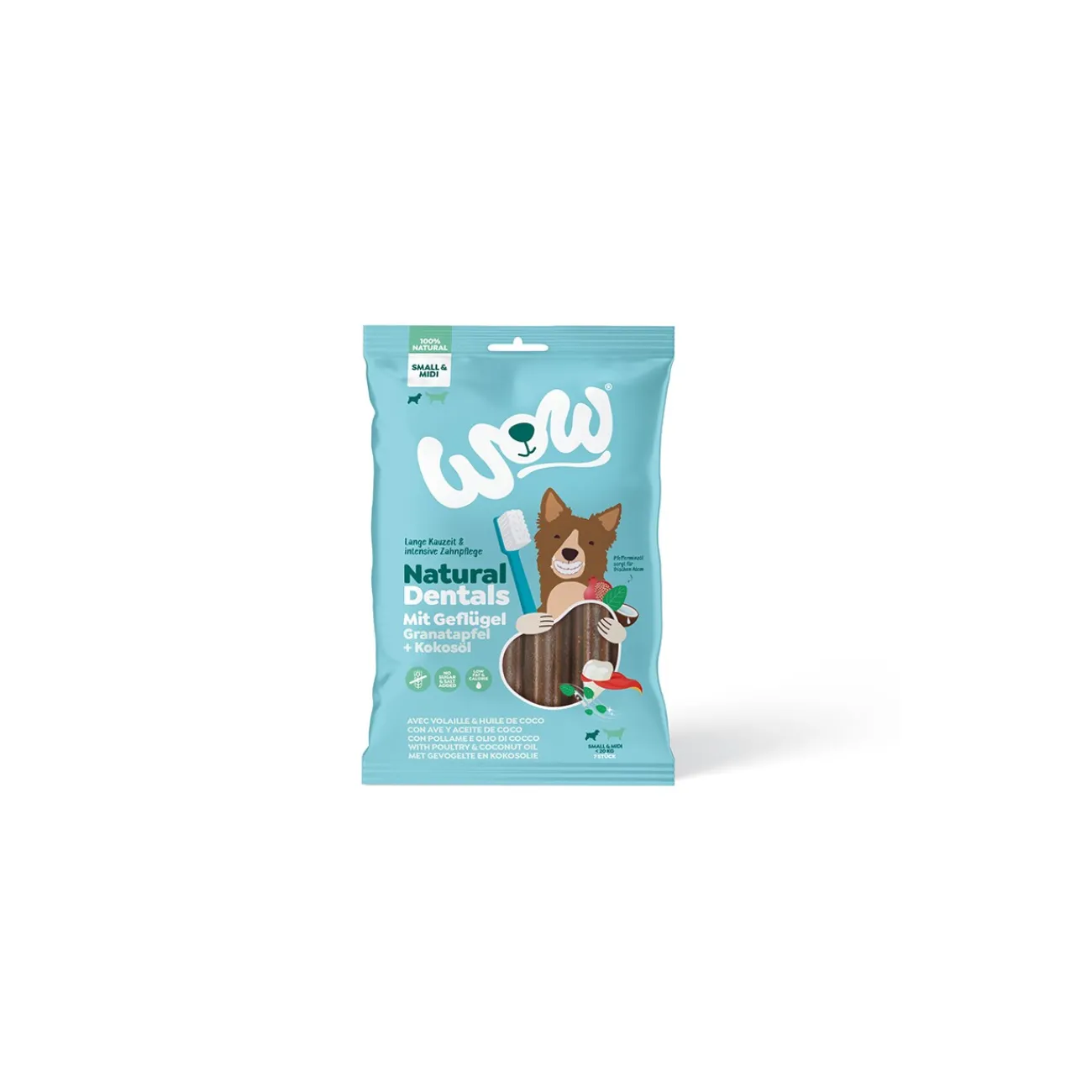 WOW Natural Dentals SMALL/MIDI 180 g^ Friandises