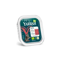 Yarrah Adult Bio Bouchées en sauce 16 x 100 g Poulet et bœuf^ Nourriture Humide|Nourriture Bio
